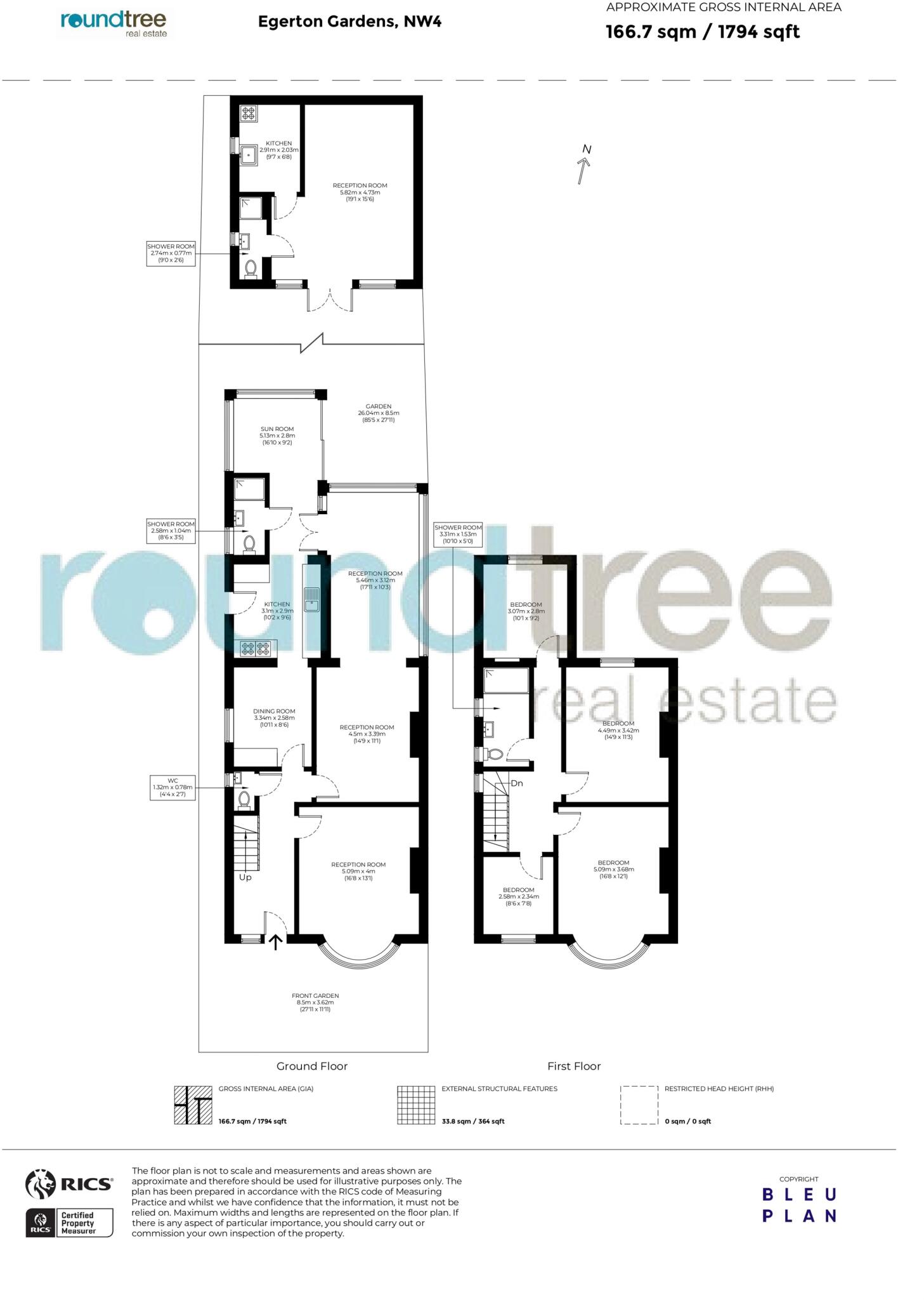 Egerton Gardens, Hendon NW4 floorplan