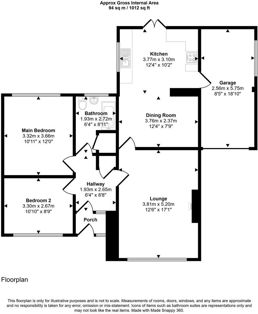Lon Gogarth, Benllech, Tyn-Y-Gongl floorplan