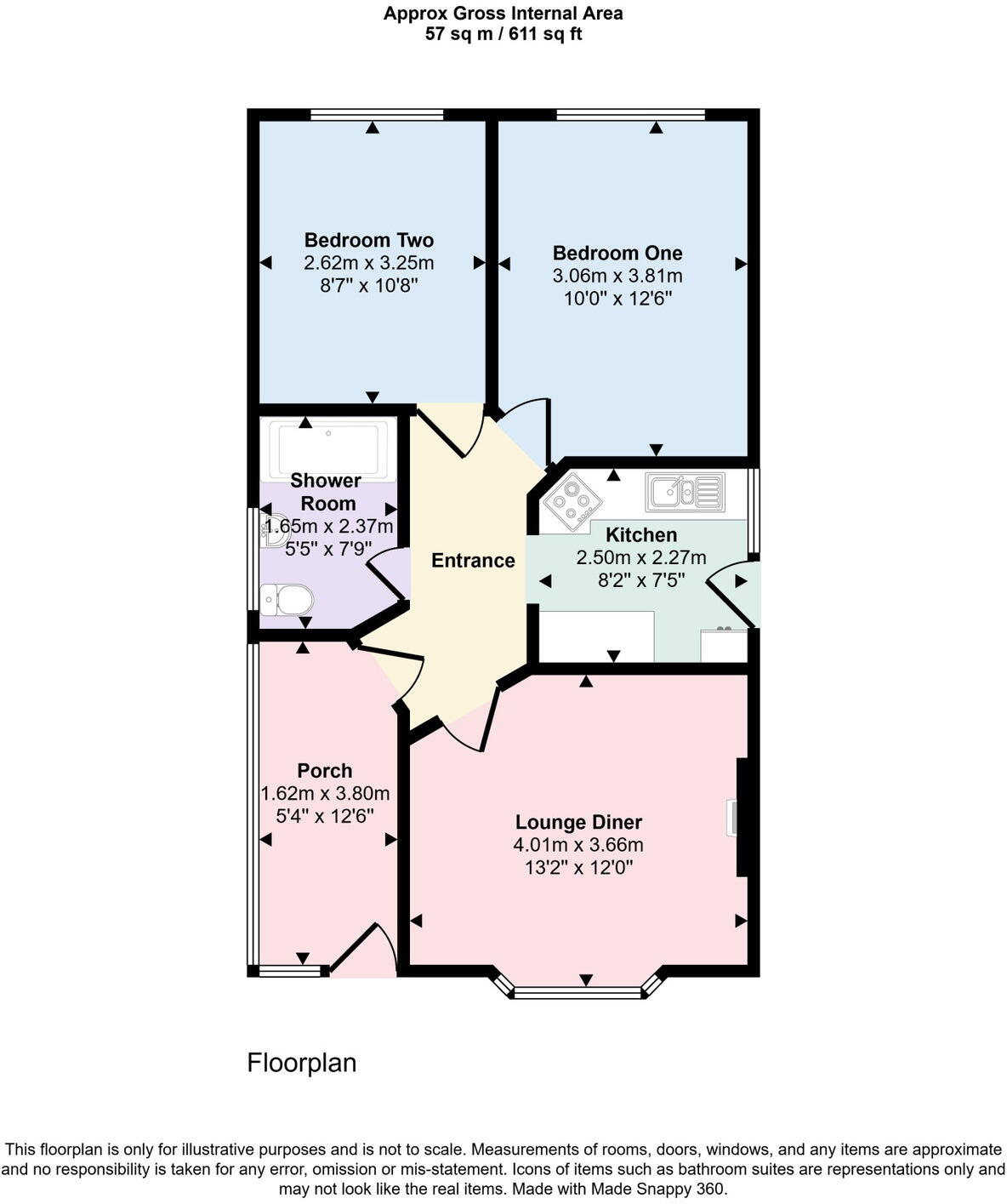Russell Drive, Prestatyn, Denbighshire LL19 7YS floorplan