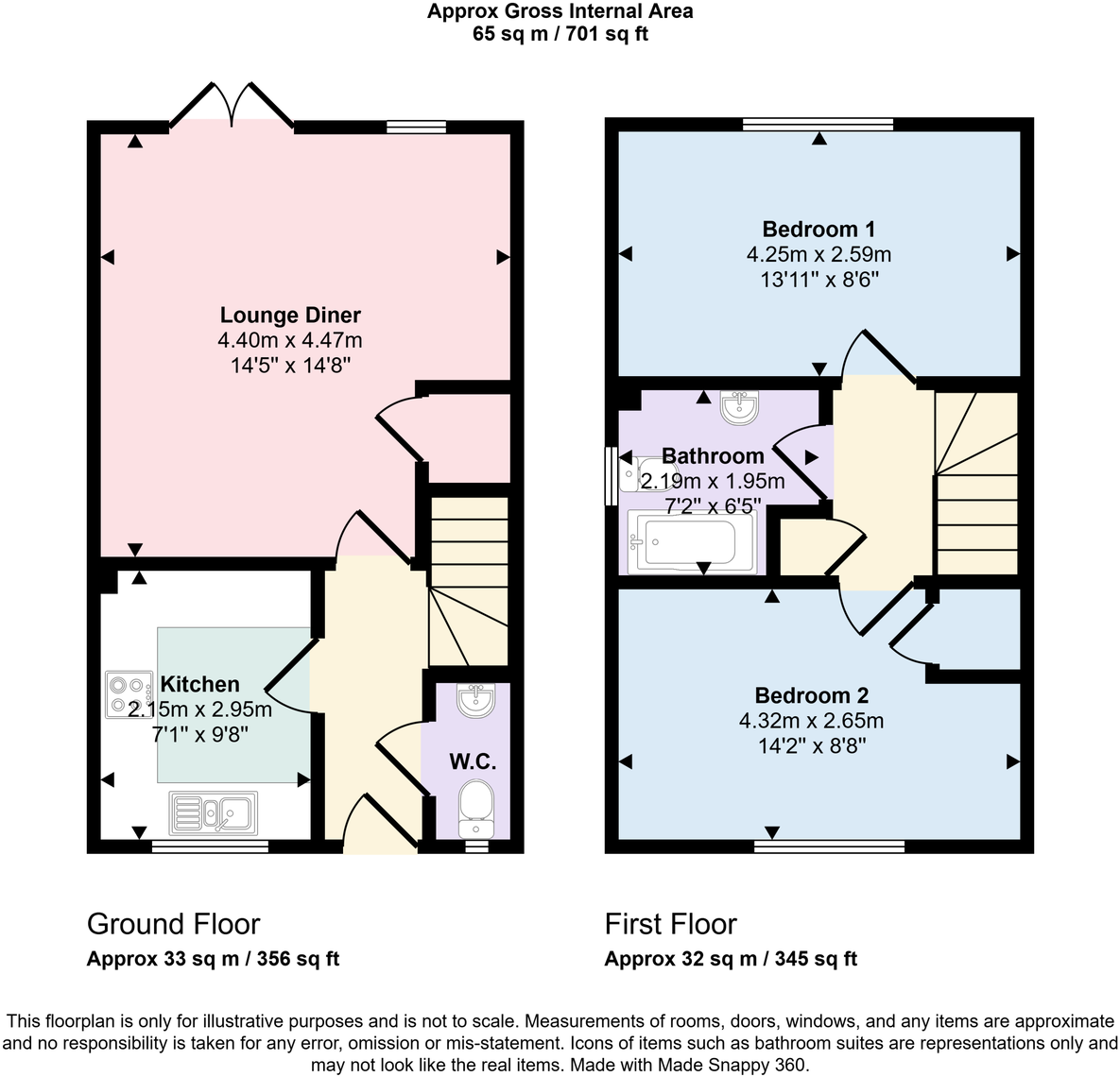 Meadow Walk, Workington, CA14 1DQ floorplan