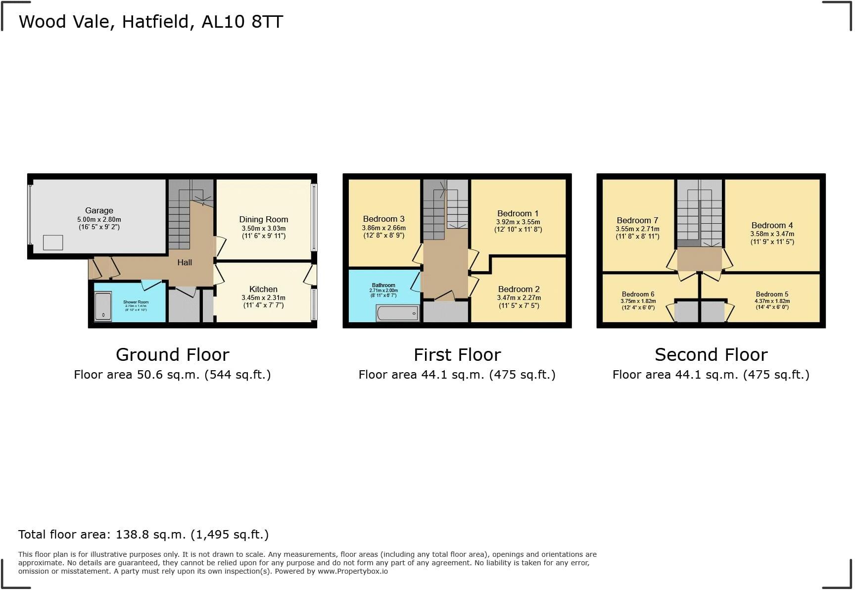 Wood Vale, Hatfield floorplan
