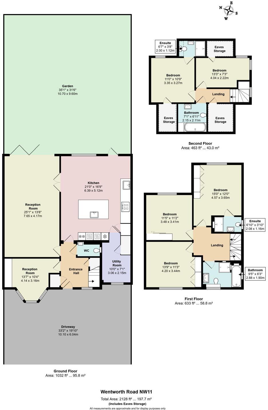 Wentworth Road Golders Green London, NW11 0RN floorplan