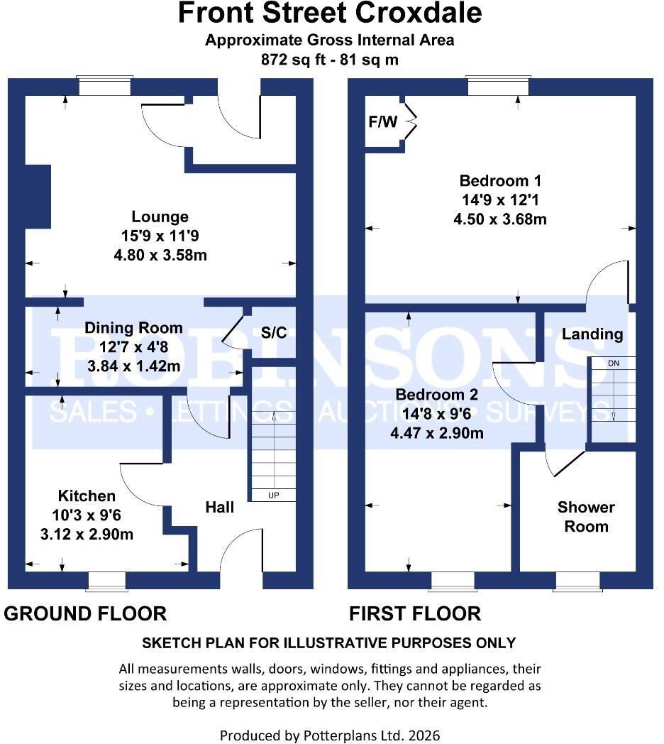 Front Street, Croxdale, Durham floorplan