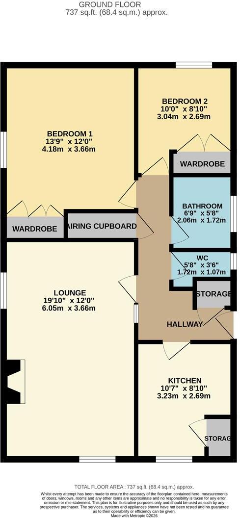 36, College Gardens, Worthing floorplan