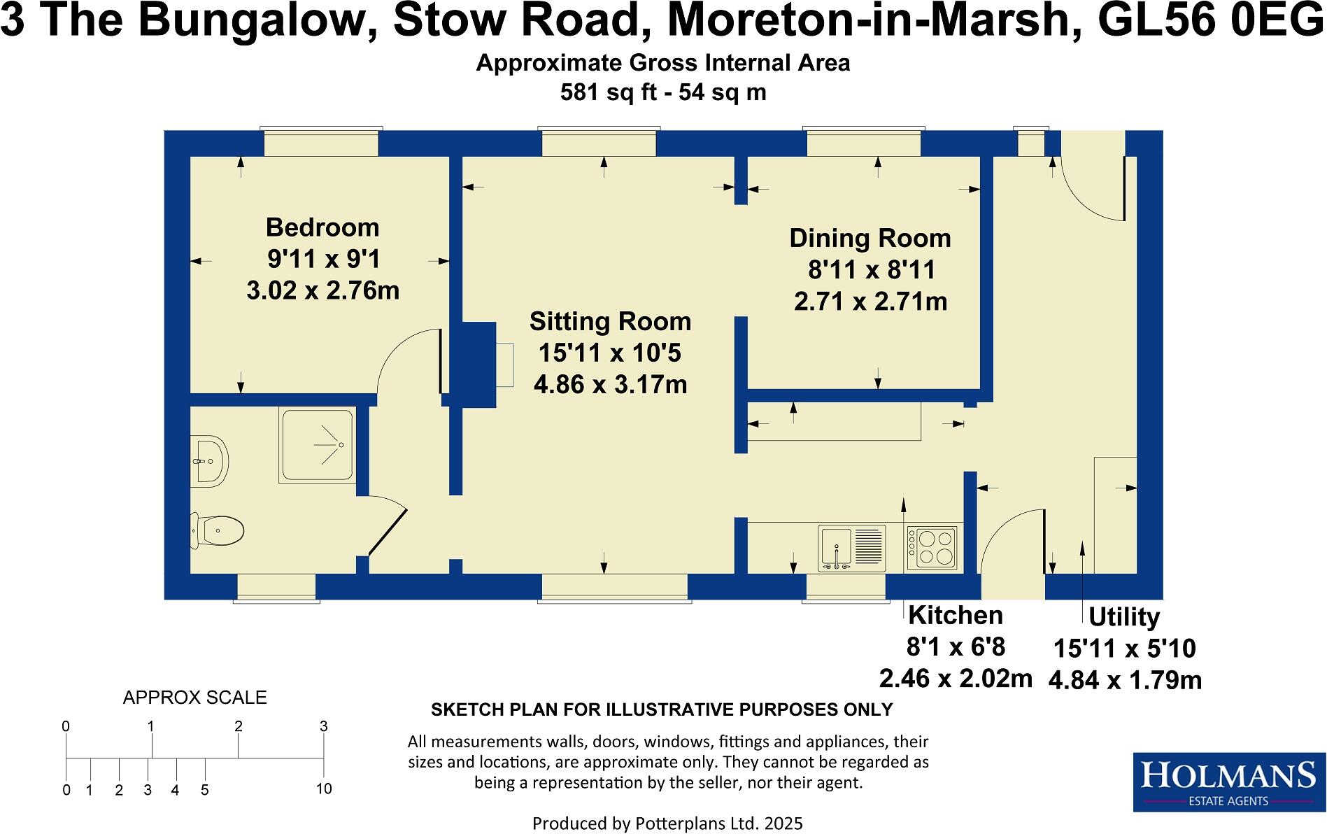 Stow Road, Moreton-in-Marsh, Gloucestershire. GL56 0EG floorplan