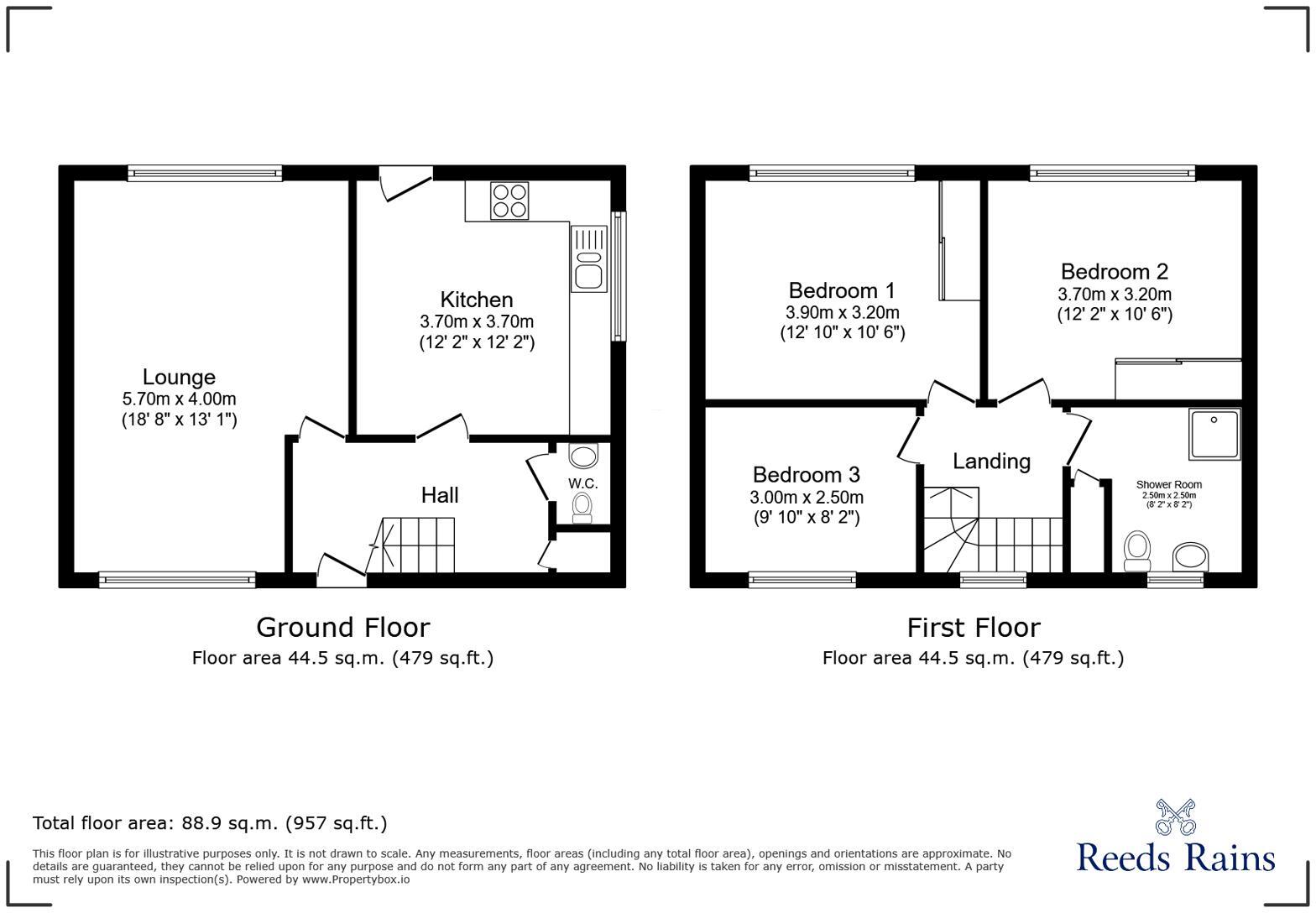 Conyers Avenue, Chester Le Street, Durham, DH2 floorplan