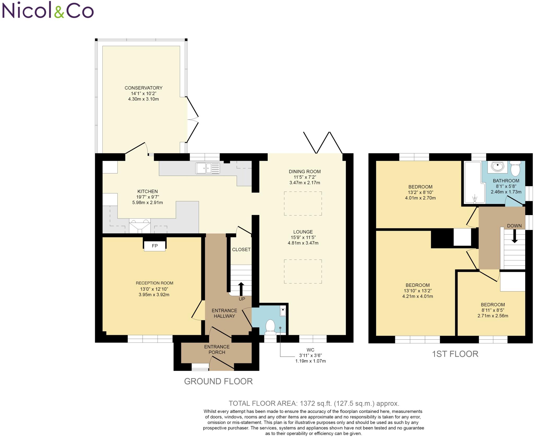 Queen Elizabeth Road, Malvern, Worcestershire, WR14 floorplan
