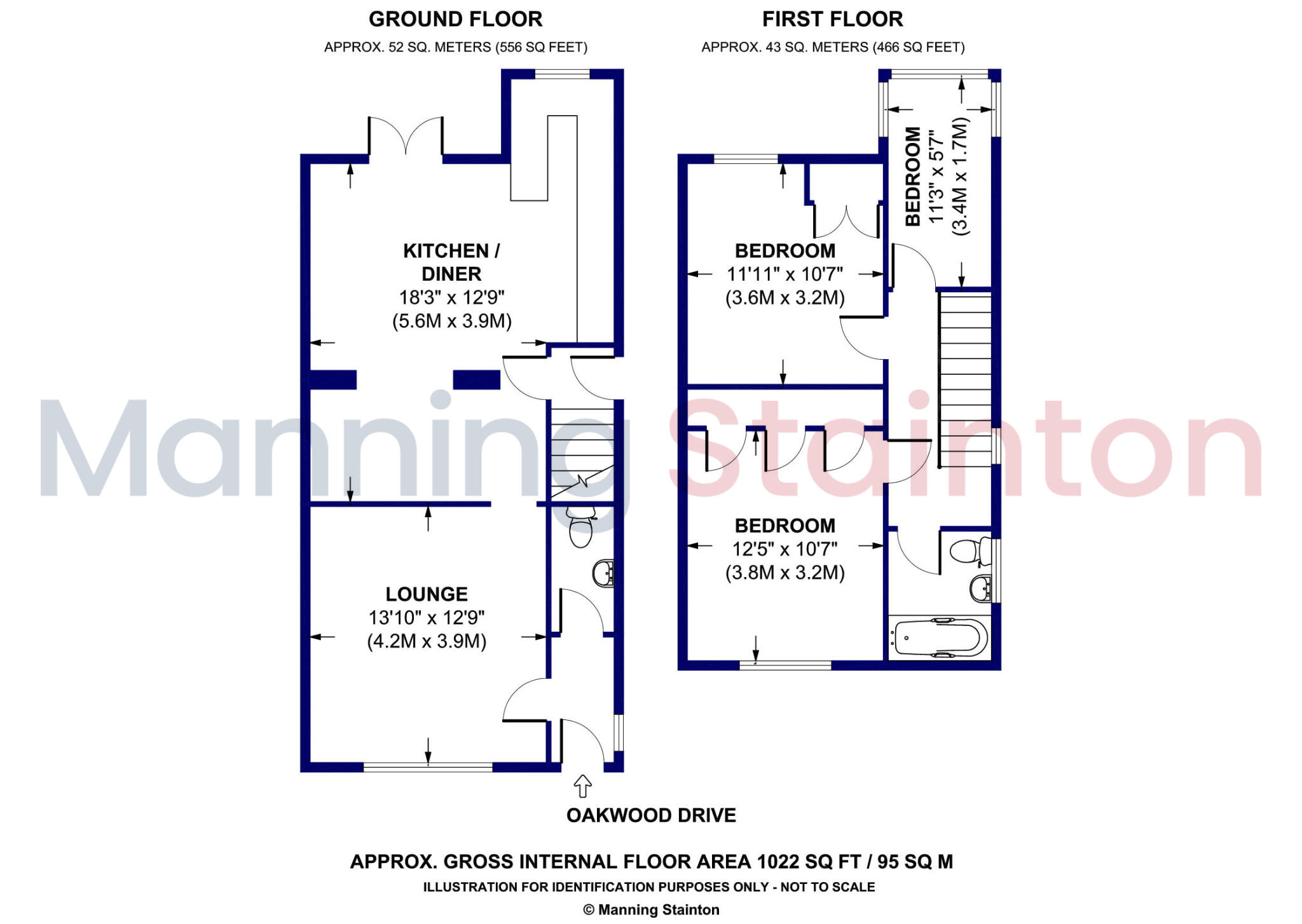Oakwood Drive, Rothwell, Leeds, West Yorkshire floorplan