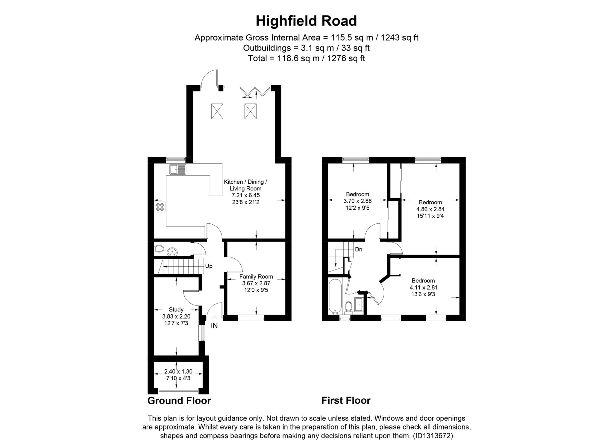 Highfield Road, TRING floorplan