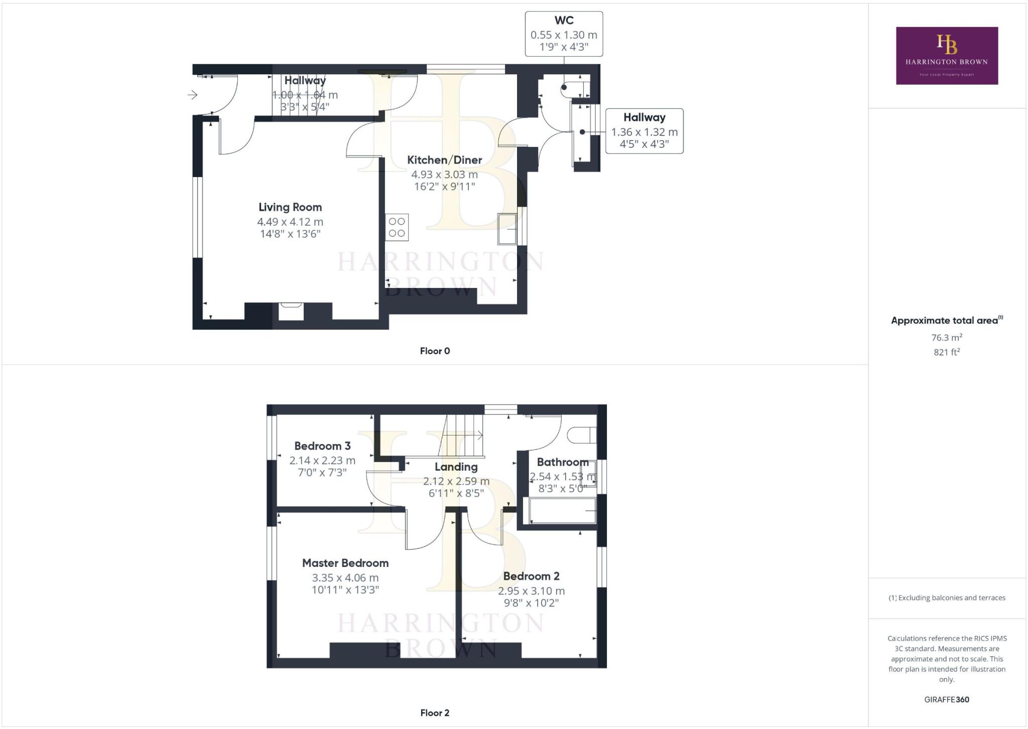 Back Loud Terrace, Greencroft floorplan
