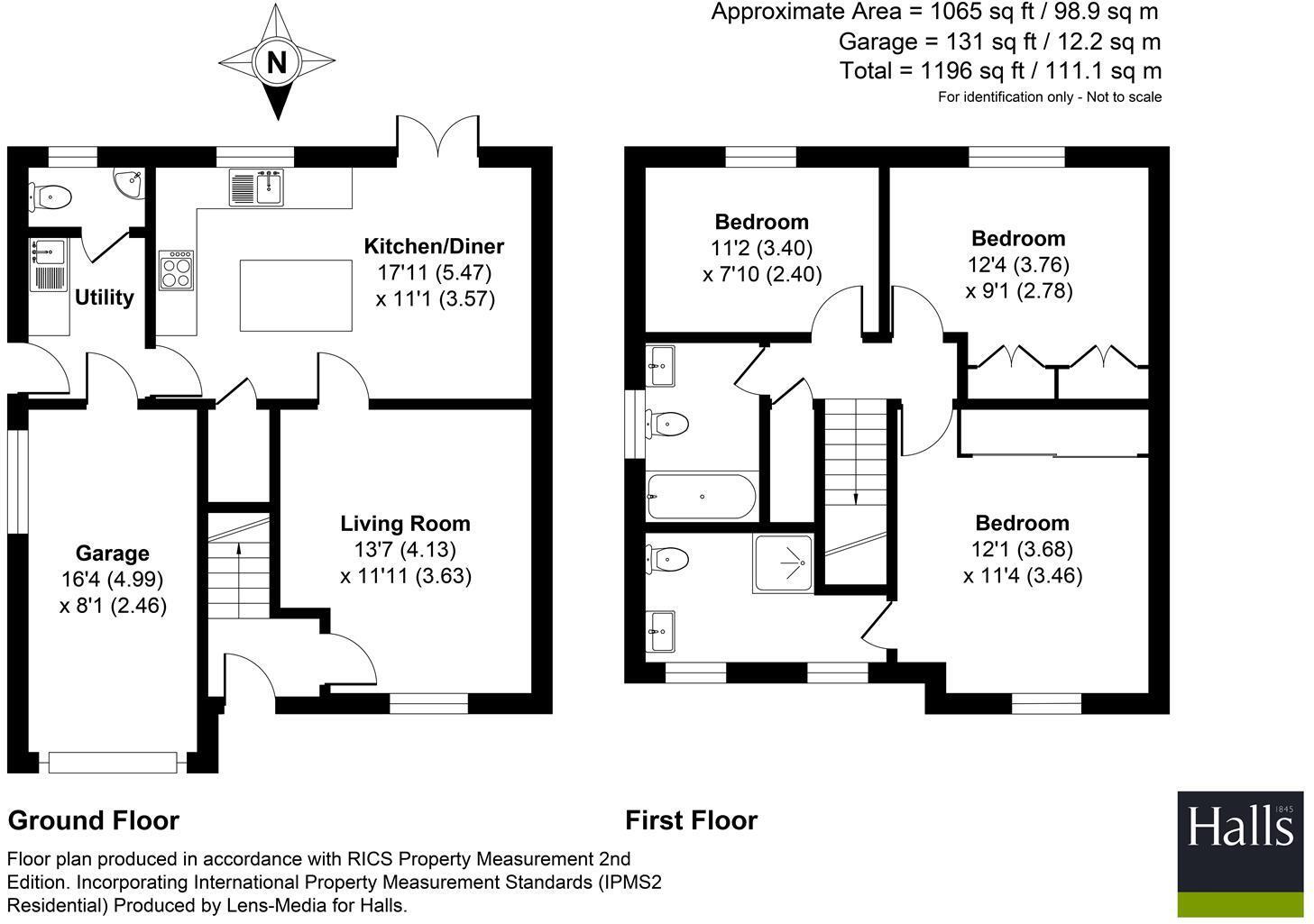 Old Hall Fields, Wellington floorplan