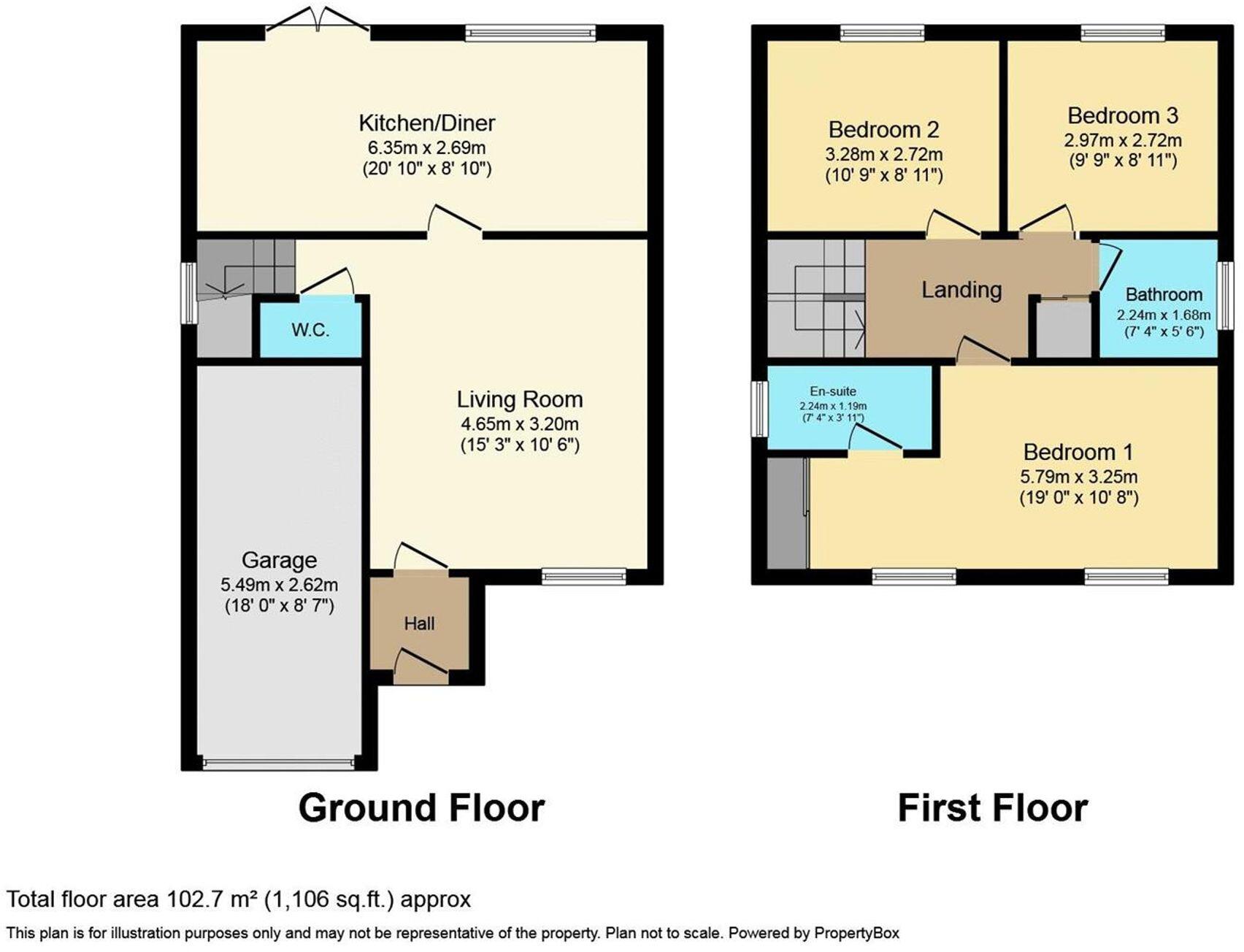 Llys Ffyddion, Dyserth, LL18 floorplan