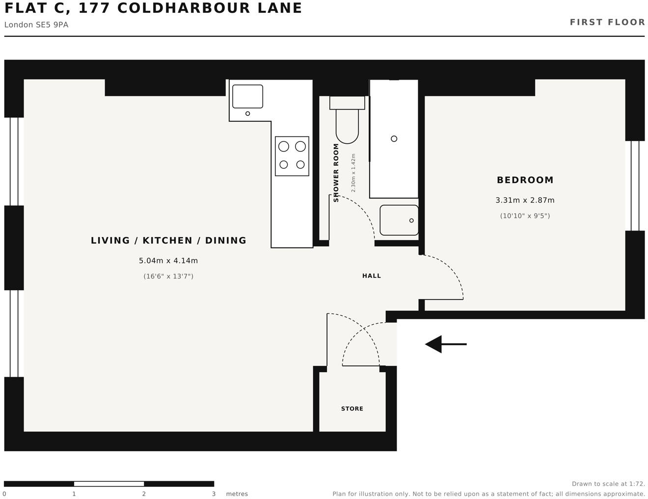 Coldharbour Lane, London, SE5 9PA floorplan