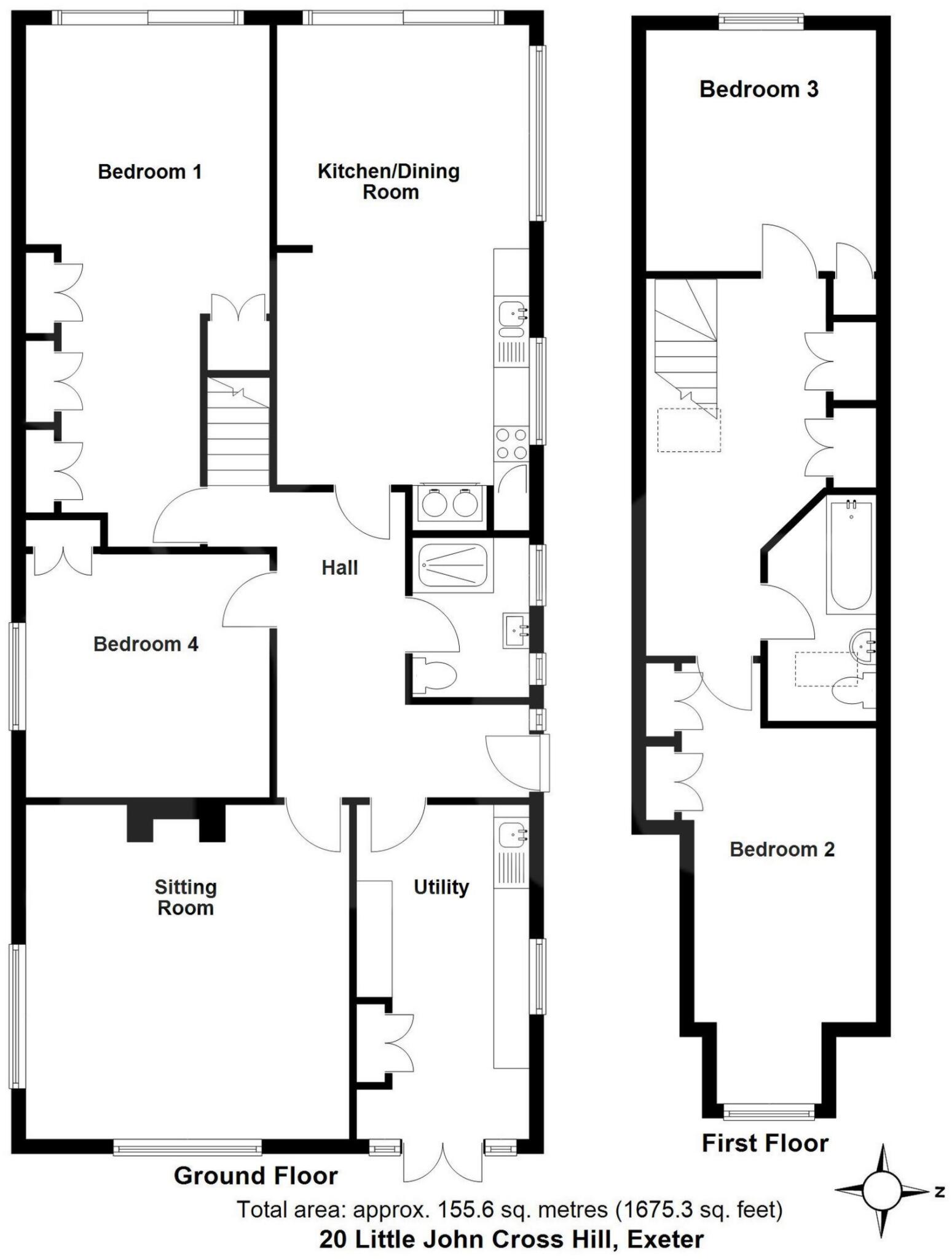 Little Johns Cross Hill, Higher St.Thomas, EX2 floorplan