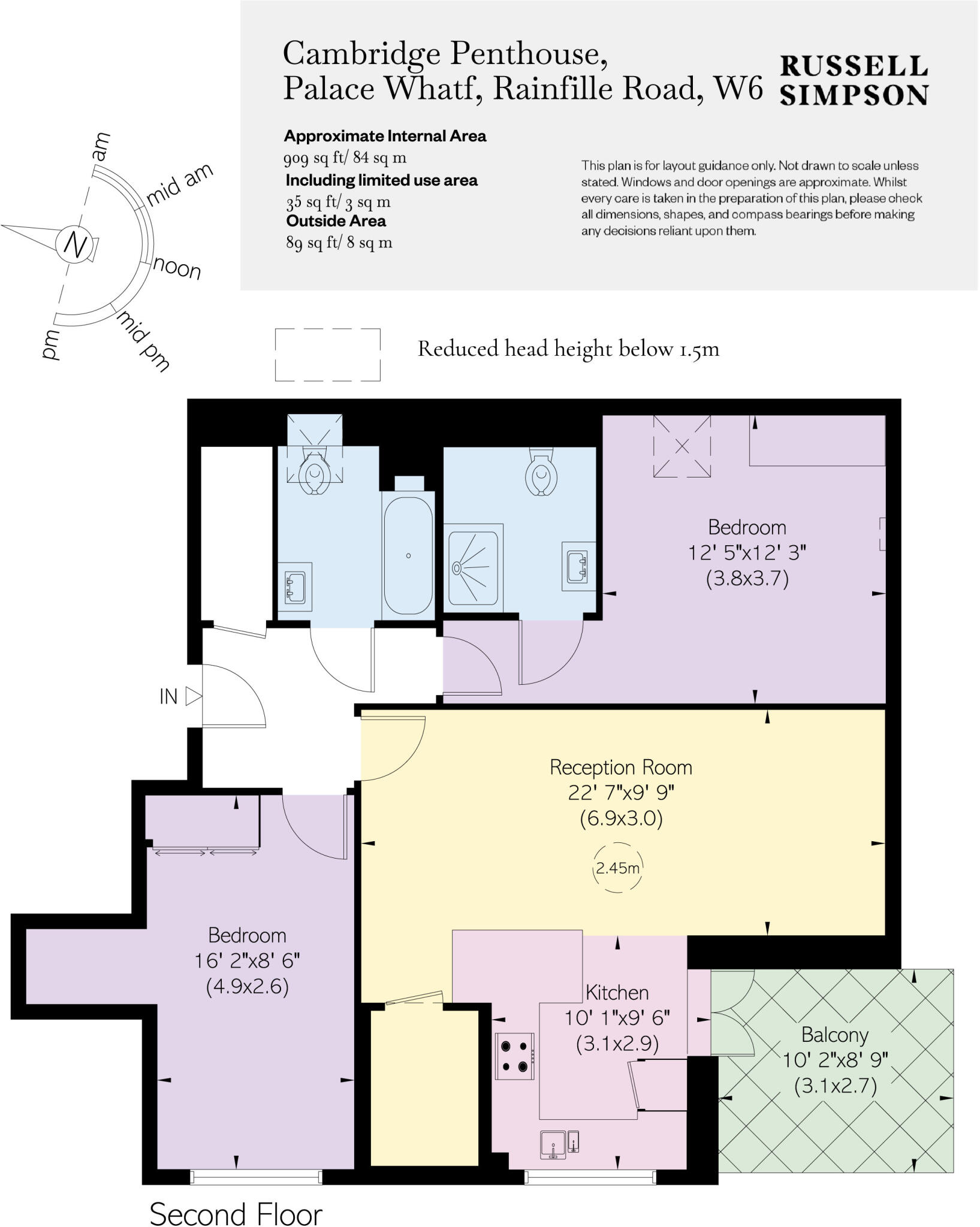 Palace Wharf, Rainville Road, Brackenbury Village, W6 floorplan