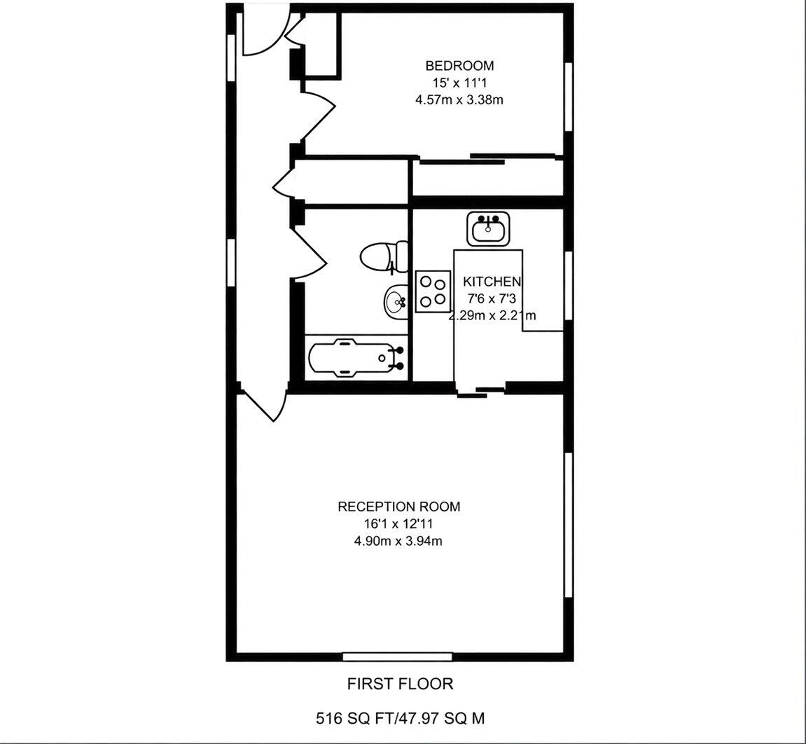 Warren Road, Guildford, Surrey, GU1 floorplan