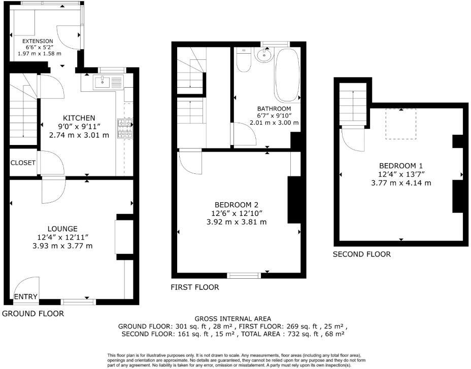 118 High Street, Worsbrough, Barnsley, South Yorkshire, S70 4SF floorplan