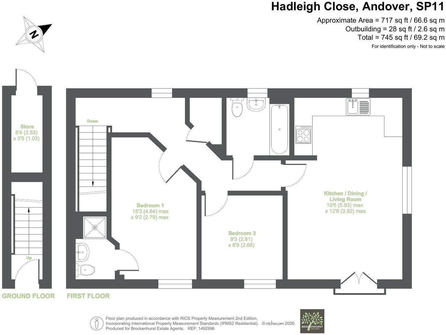 Hadleigh Close, Andover, SP11 6WQ floorplan