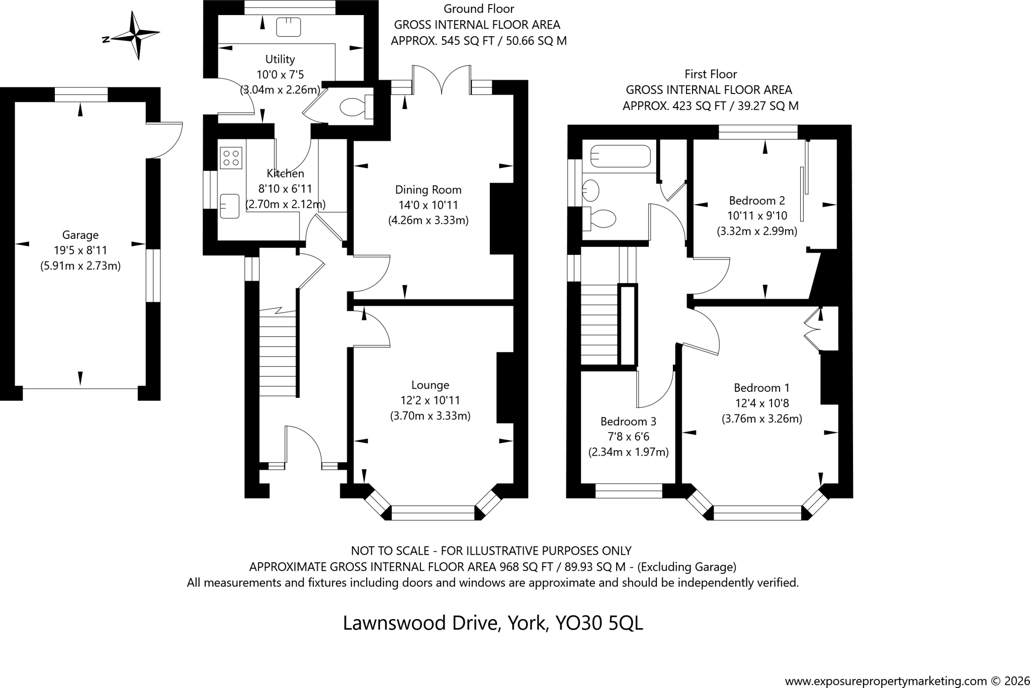 Lawnswood Drive, York, North Yorkshire, YO30 floorplan
