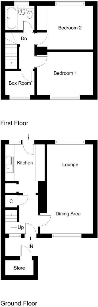 Moss Side Road, Cowdenbeath floorplan