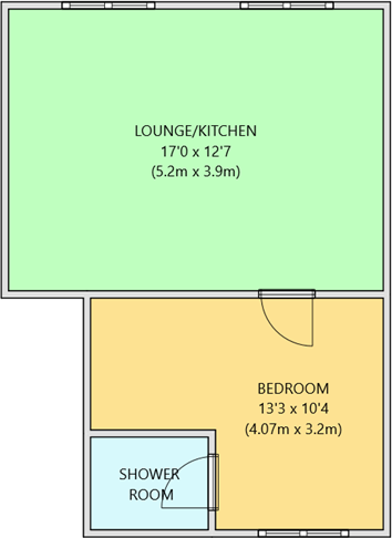 Radford Road, West Hoe, Plymouth. 4 x 1 bed flats  floorplan