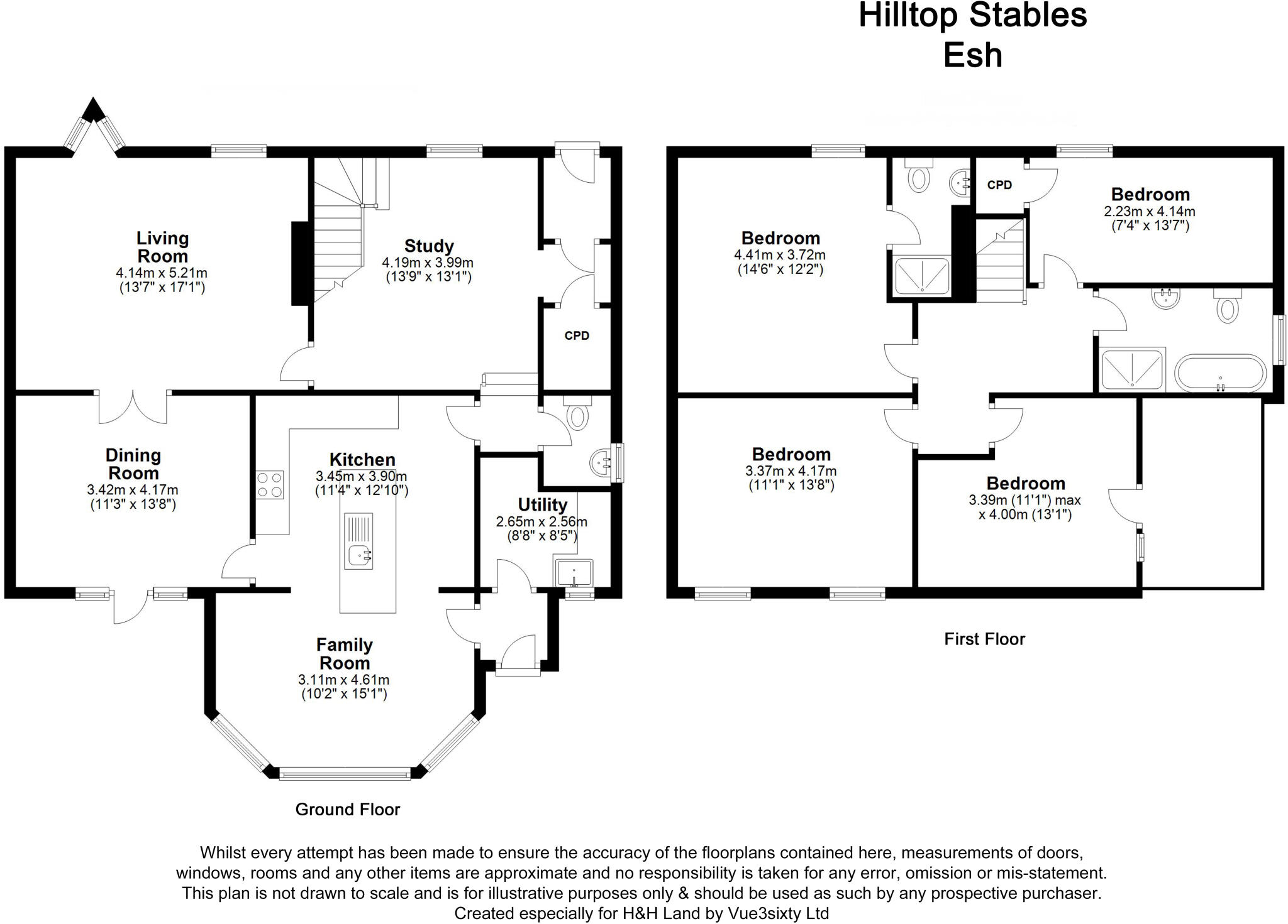 Hill Top, Esh, Durham, DH7 floorplan