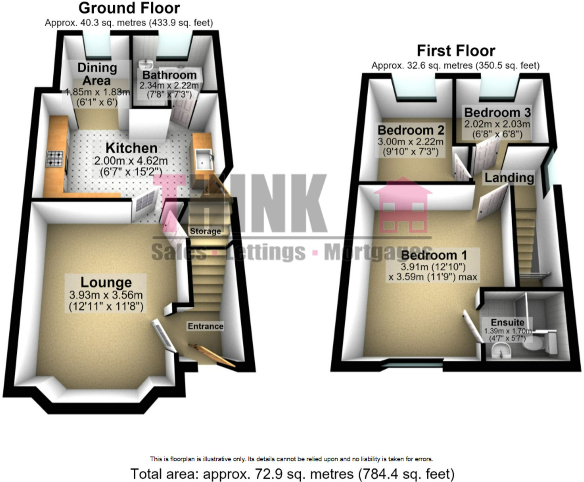 Oak Avenue, Newton-Le-Willows, WA12 floorplan
