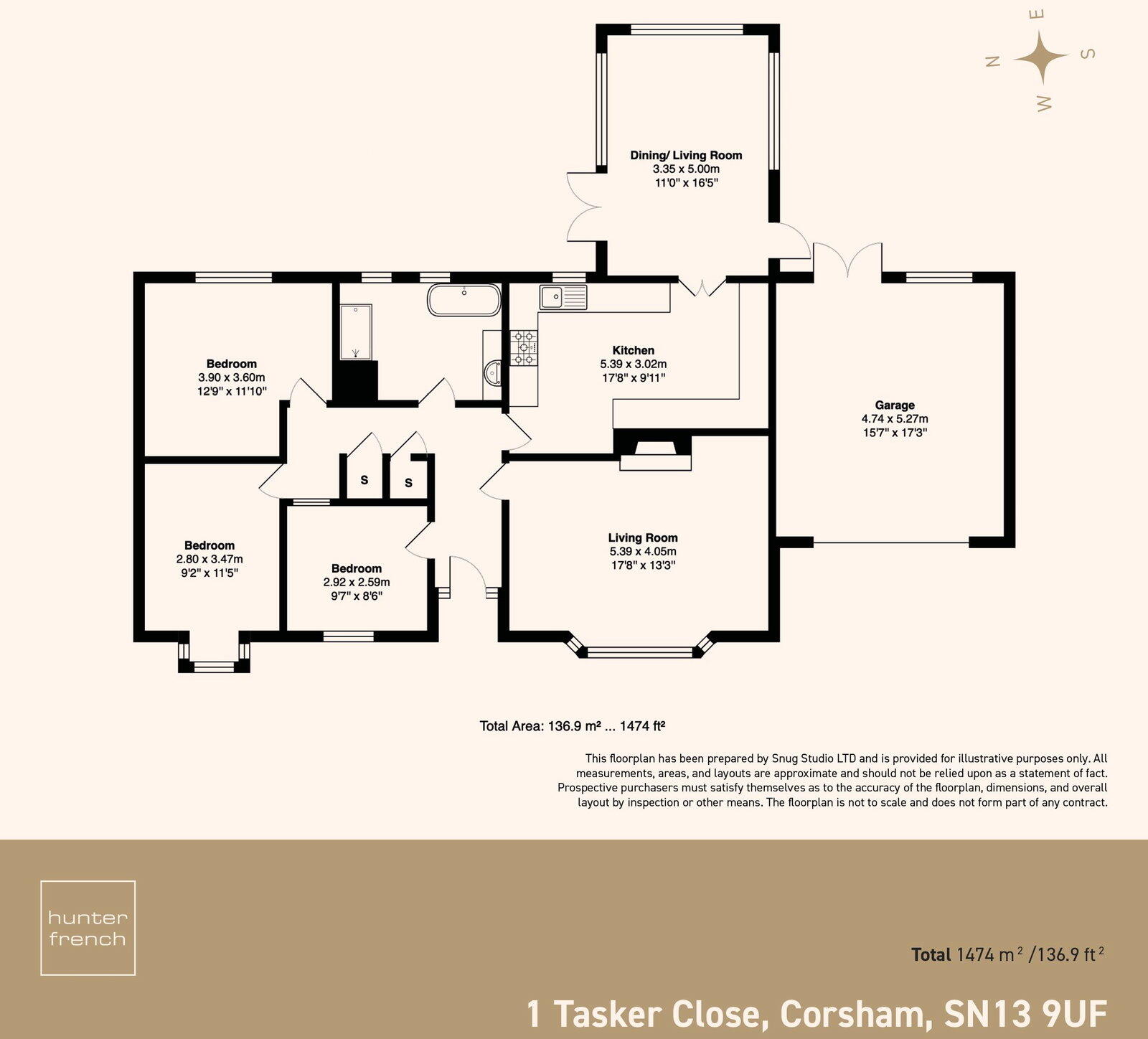 Tasker Close, Corsham, SN13 9UF floorplan