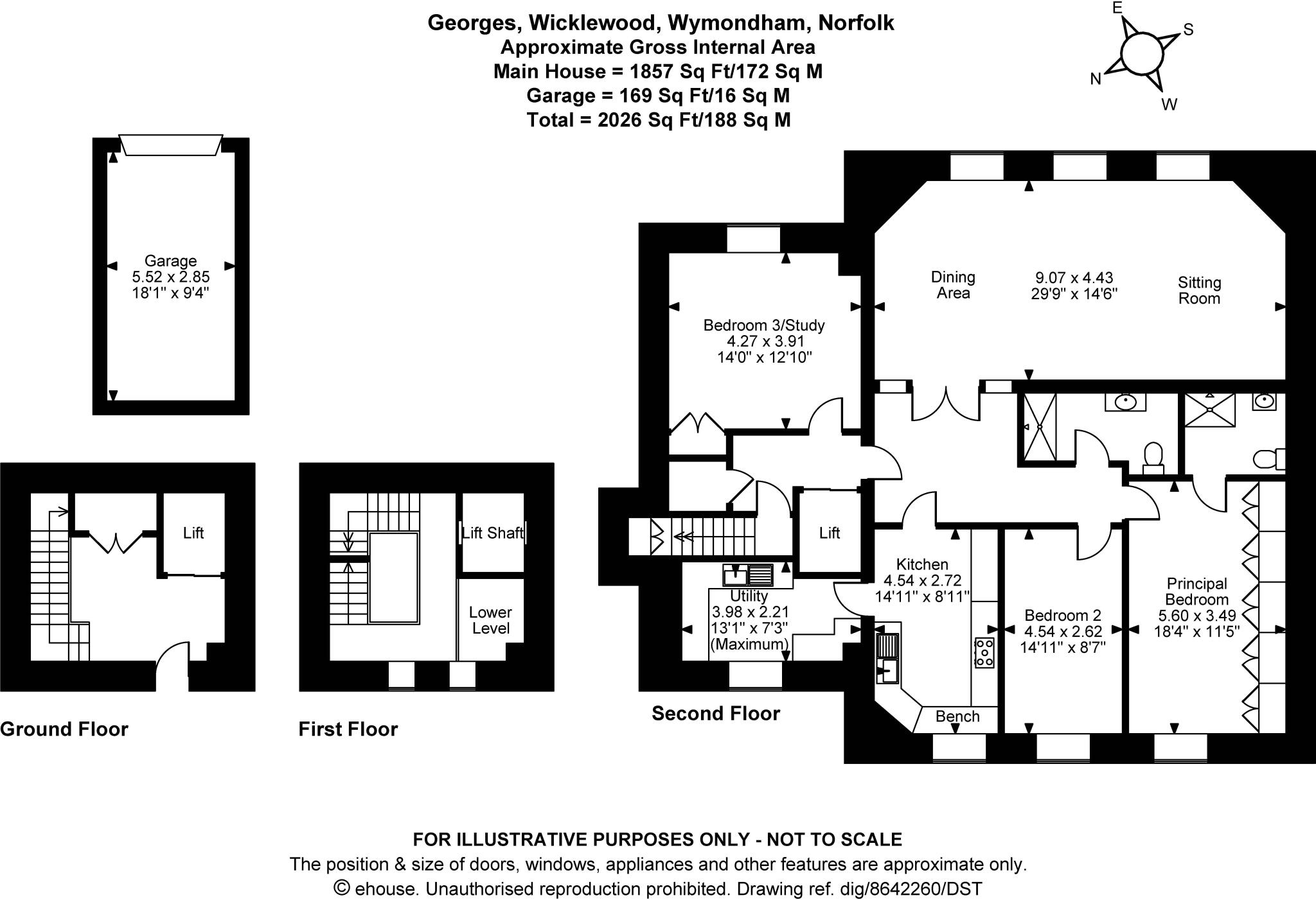 St. Georges, Wicklewood, Wymondham, Norfolk, NR18 floorplan