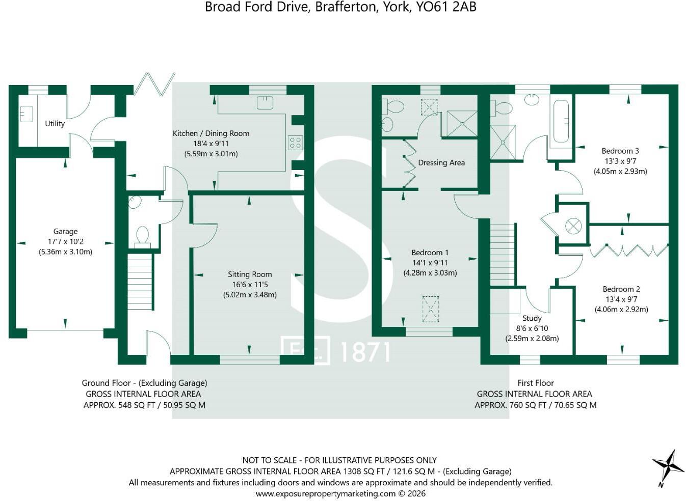 Broad Ford Drive, Brafferton floorplan