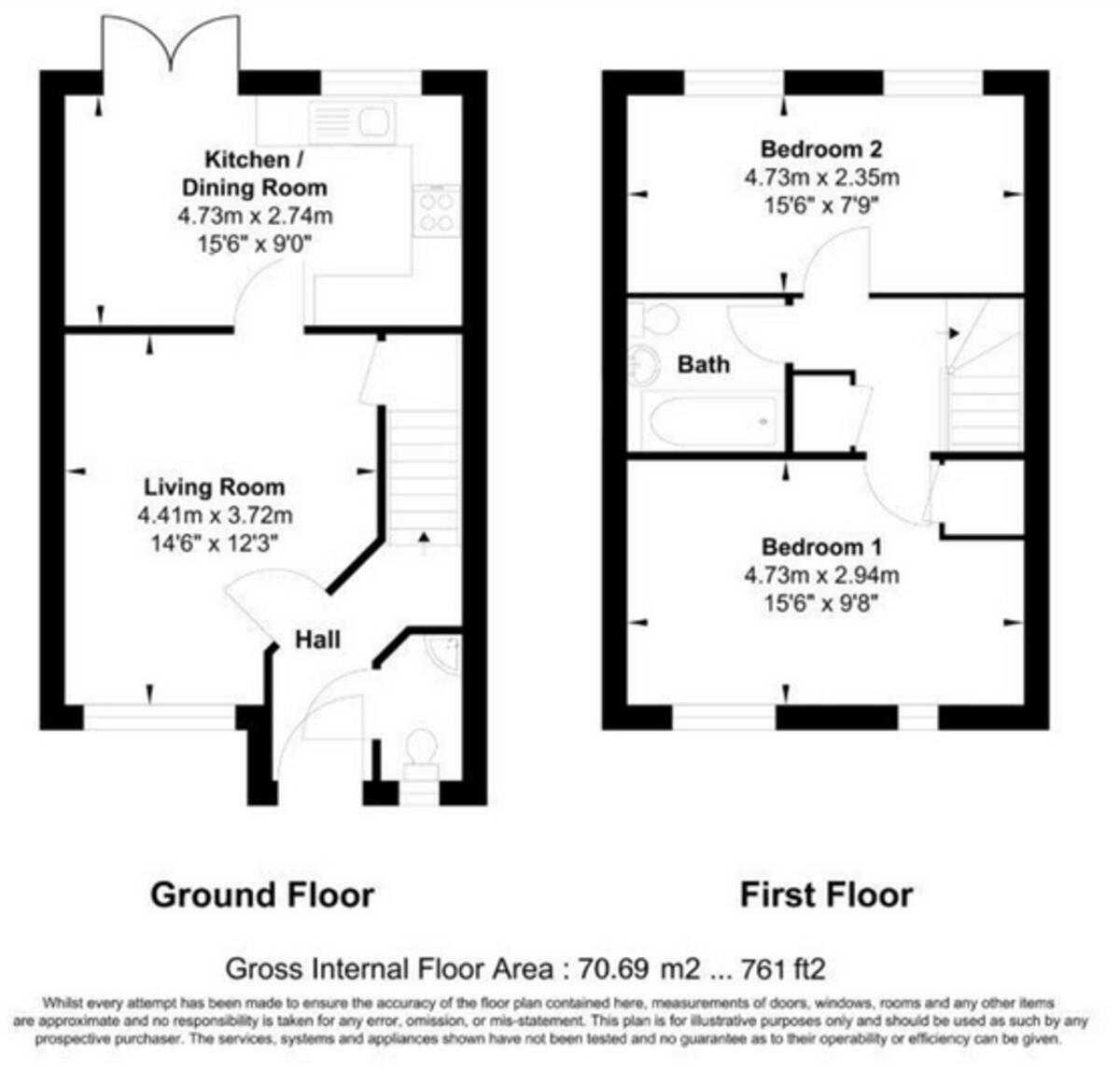 Lancaster Road, Swaffham floorplan