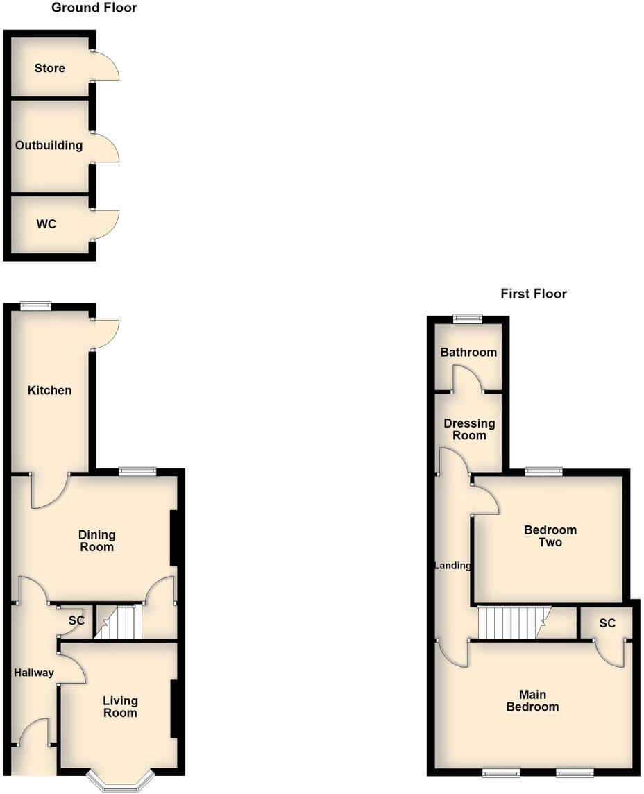 Caxton Street, Market Harborough, LE16 9EP floorplan
