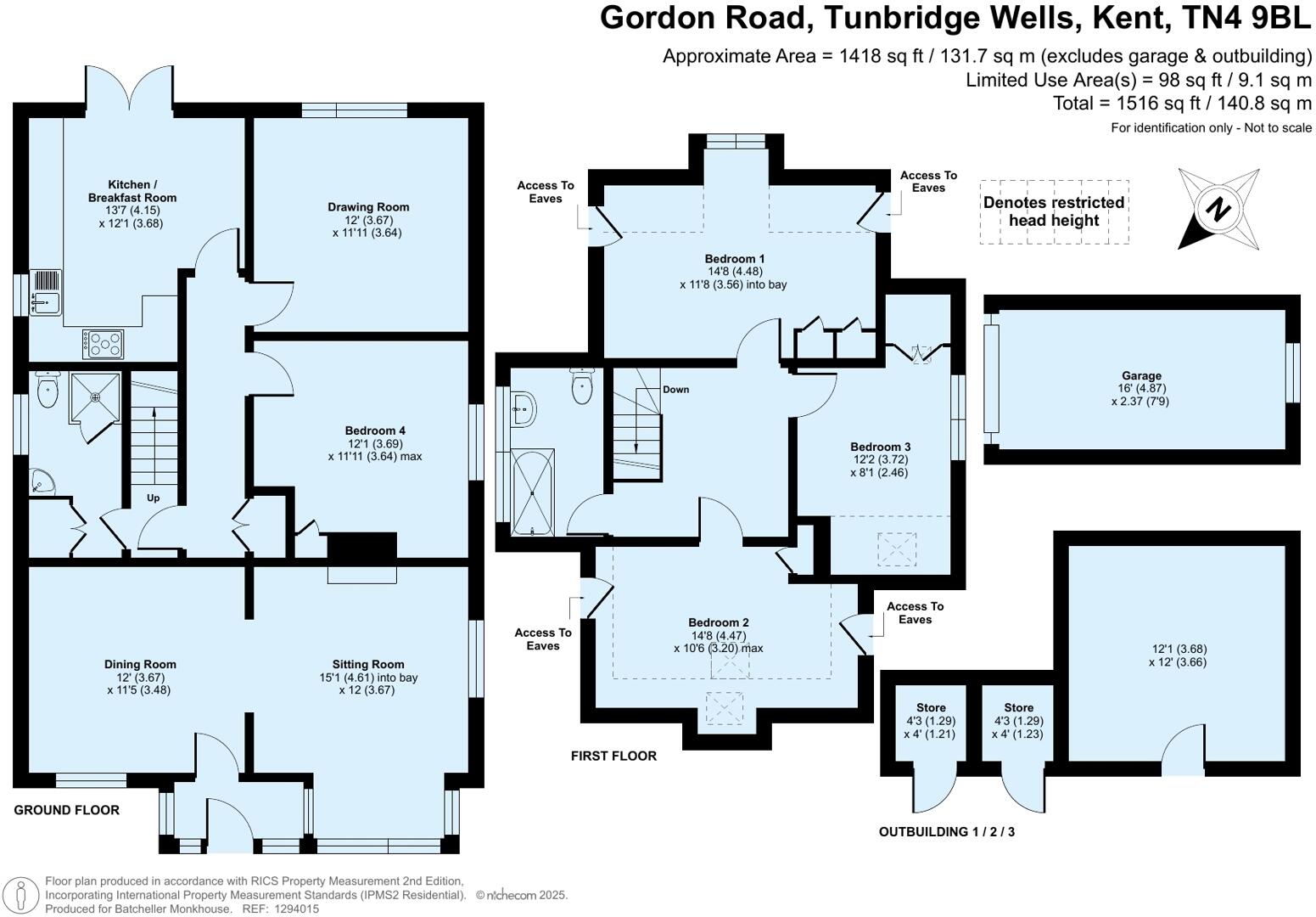 Gordon Road, Tunbridge Wells floorplan