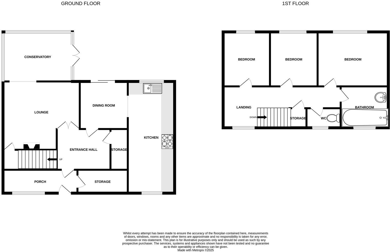 **Down A Quiet cul-de-sac** Bourne Close, Laindon SS15 6 floorplan