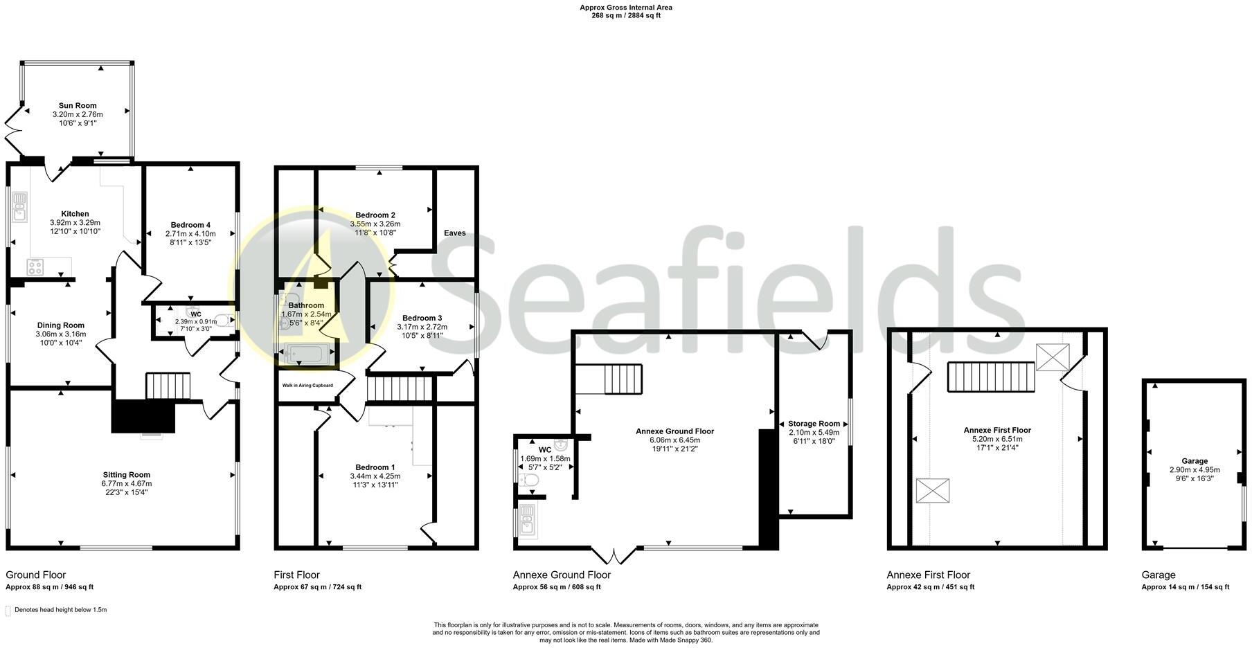 Ashlake Farm Lane, Wootton Bridge, PO33 4LF floorplan