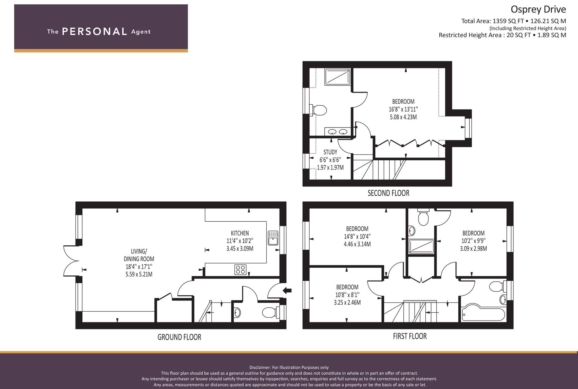 Osprey Drive, Epsom, KT18 floorplan