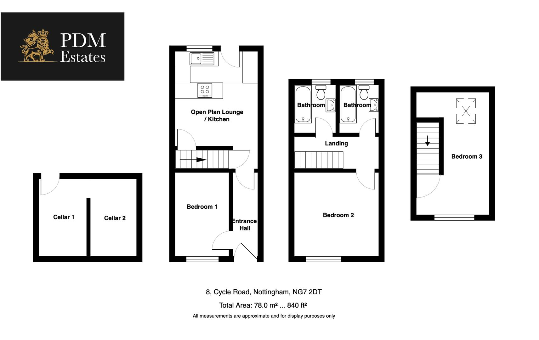 Cycle Road, Nottingham floorplan