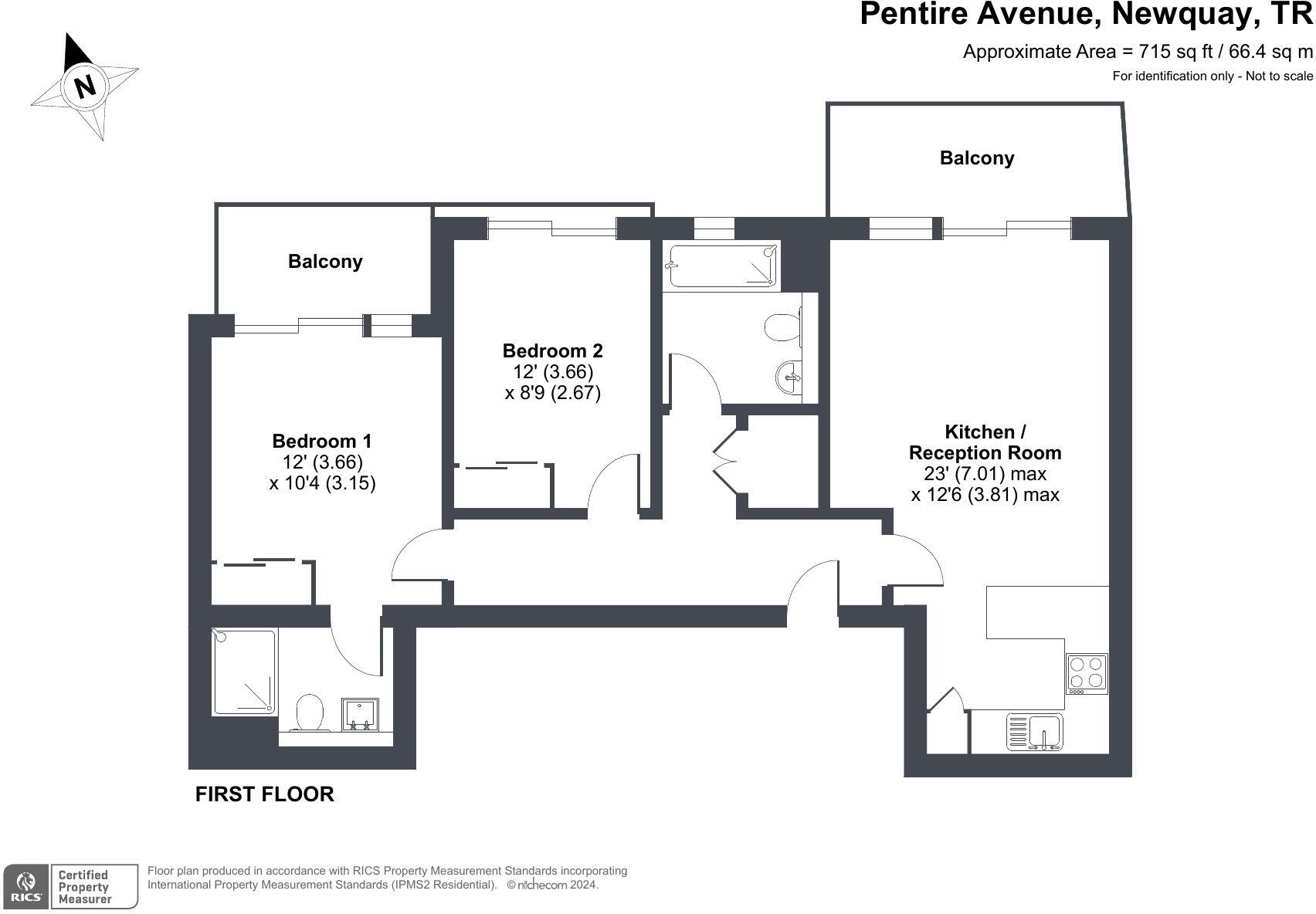 Seascape, Pentire Avenue, Newquay, Cornwall, TR7 floorplan
