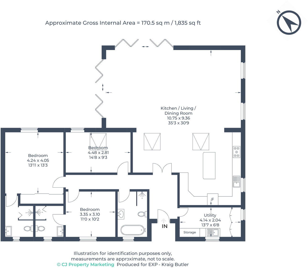 Flaunden Lane, Bovingdon, Hemel Hempstead, Hertfordshire, HP3 0RL floorplan
