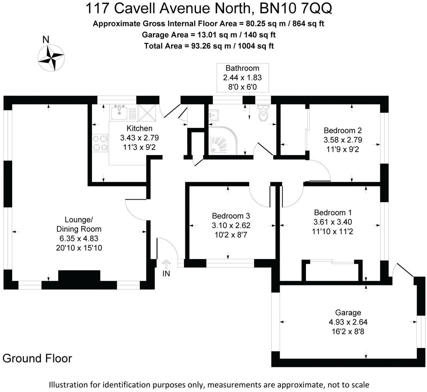 Cavell Avenue North, Peacehaven, BN10 7QQ floorplan