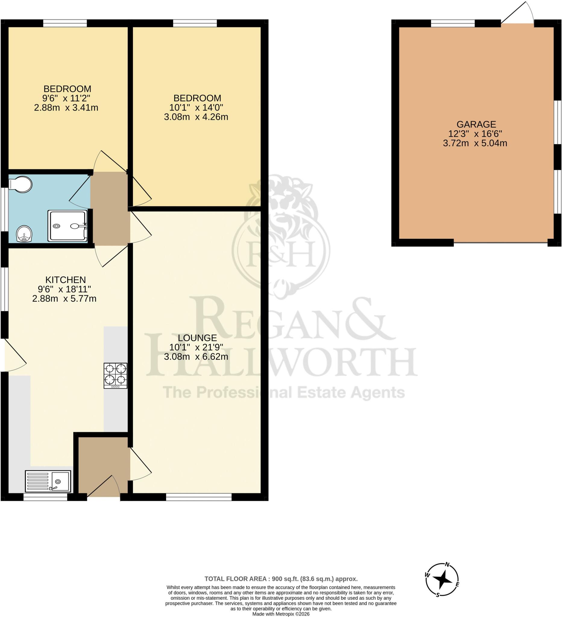 Ashbourne Avenue, Whelley, WN2 1HN floorplan