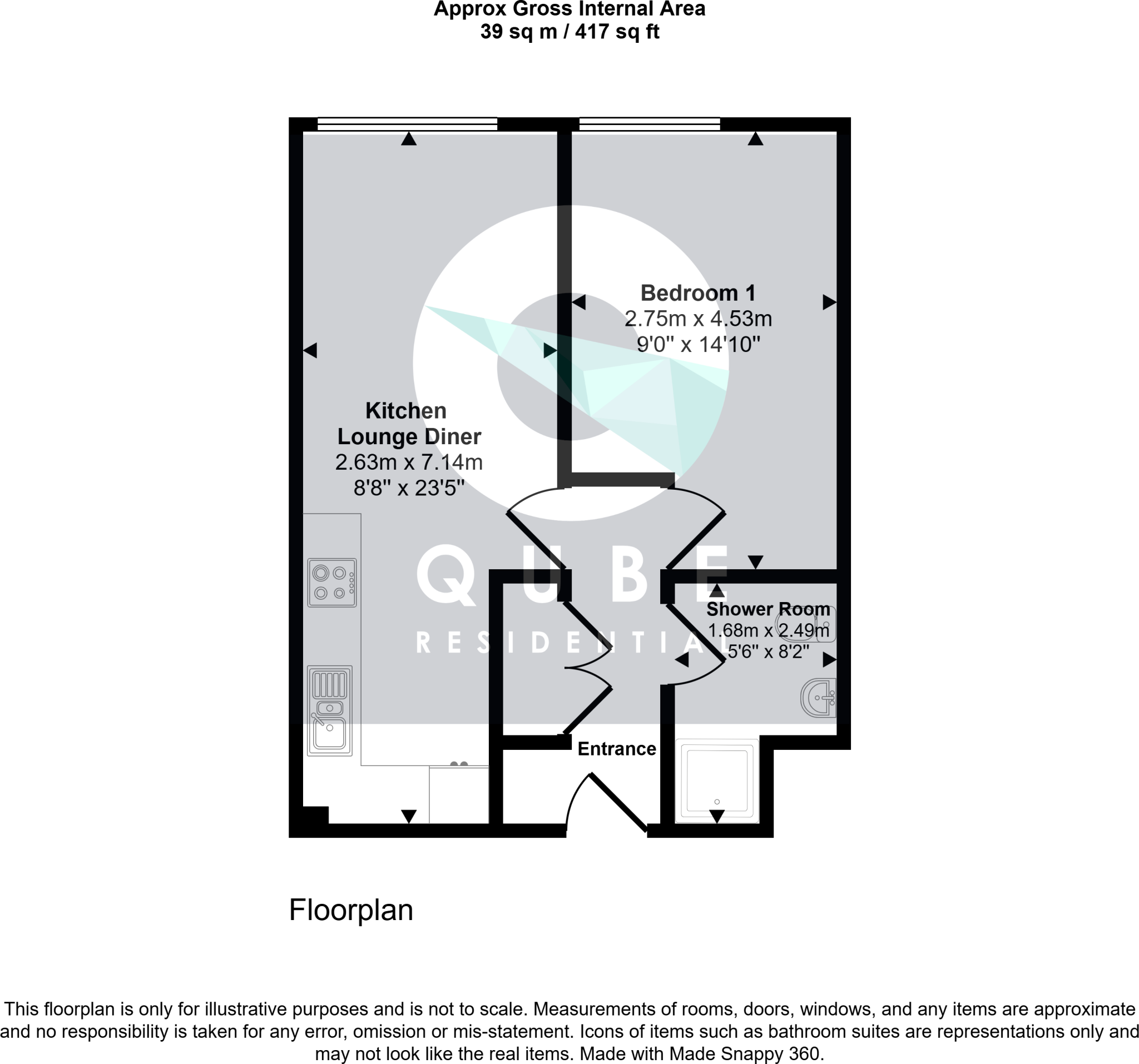 Bridgewater Point, Ordsall Lane, Salford, Greater Manchester, M5 floorplan