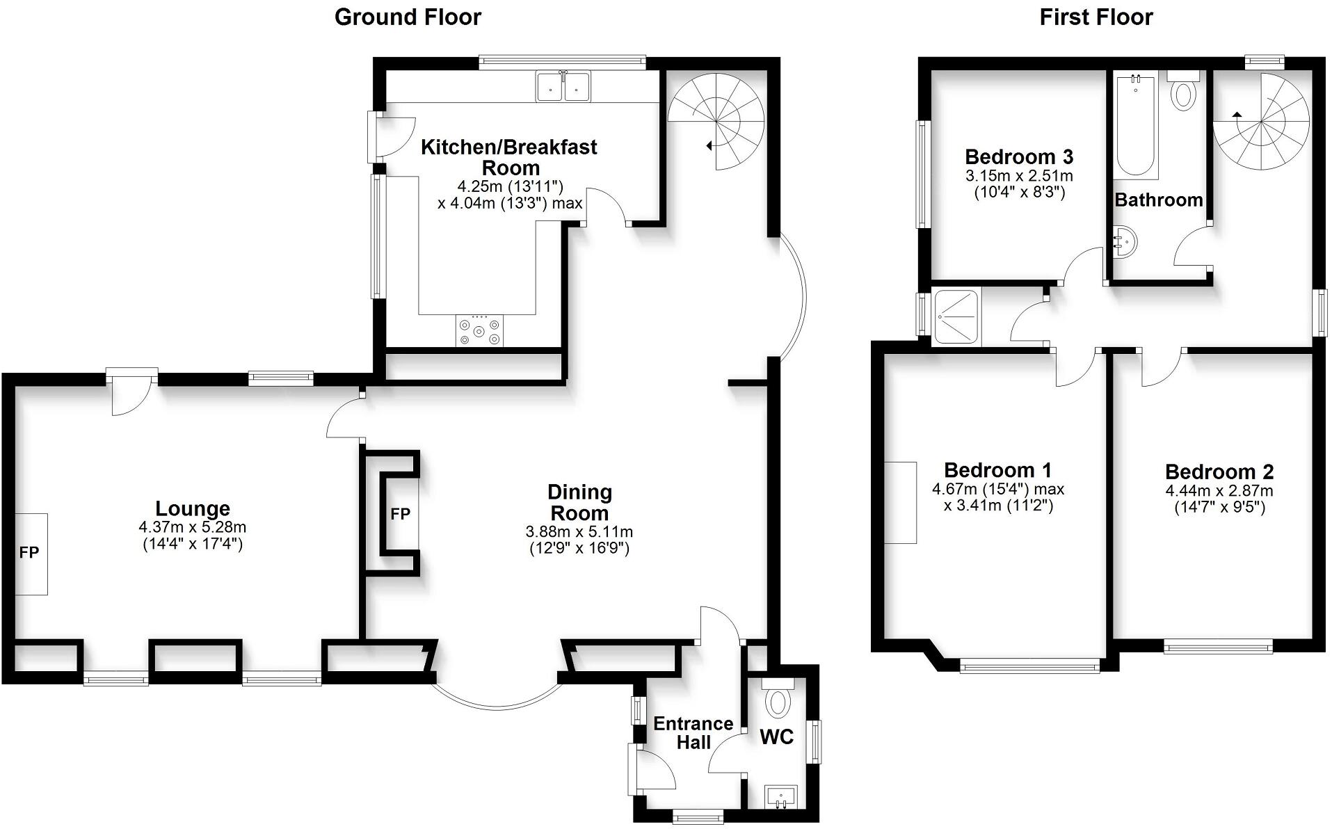 Highwalls Road, Dinas Powys, The Vale Of Glamorgan CF64 4AJ floorplan