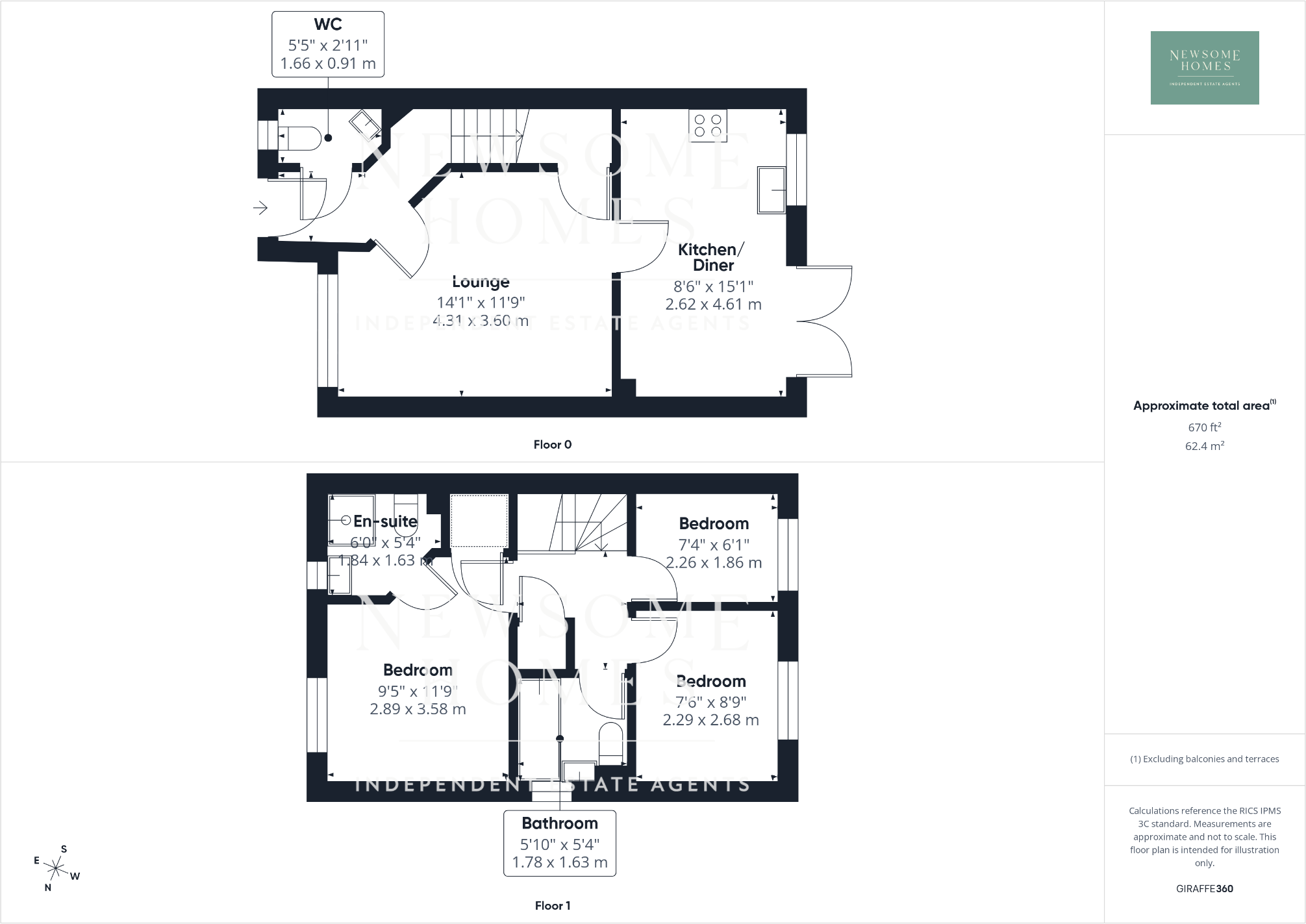 Ffordd Yr Ysgol, Flint floorplan