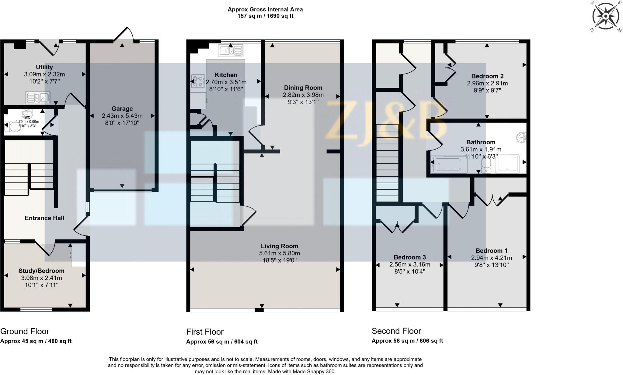 Pengrove, Off Kingsland Road, Belle Vue, Shrewsbury, SY3 7LE floorplan