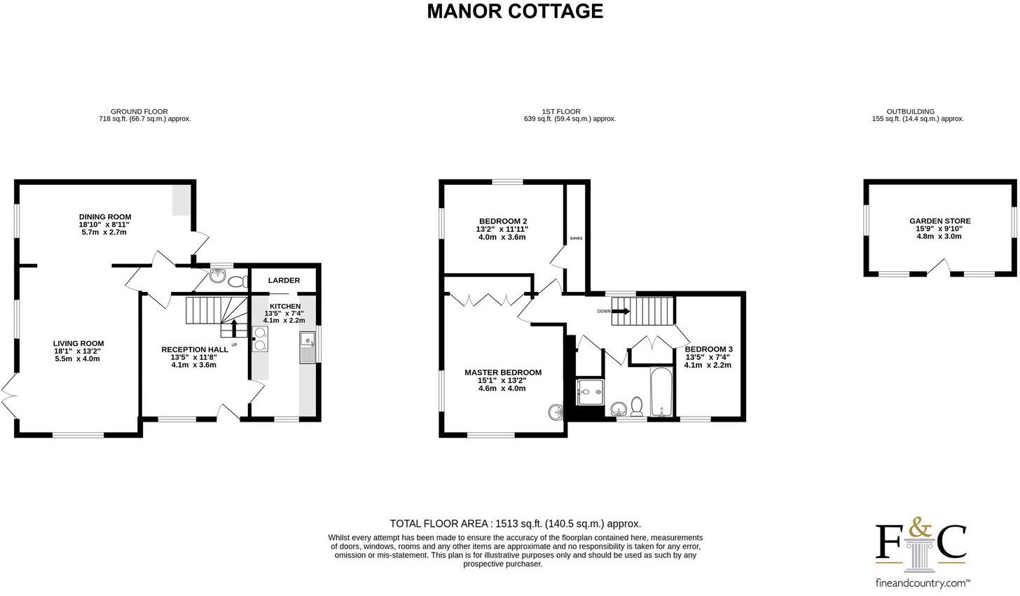 Manor Cottage, Aspenden, SG9 9PB floorplan