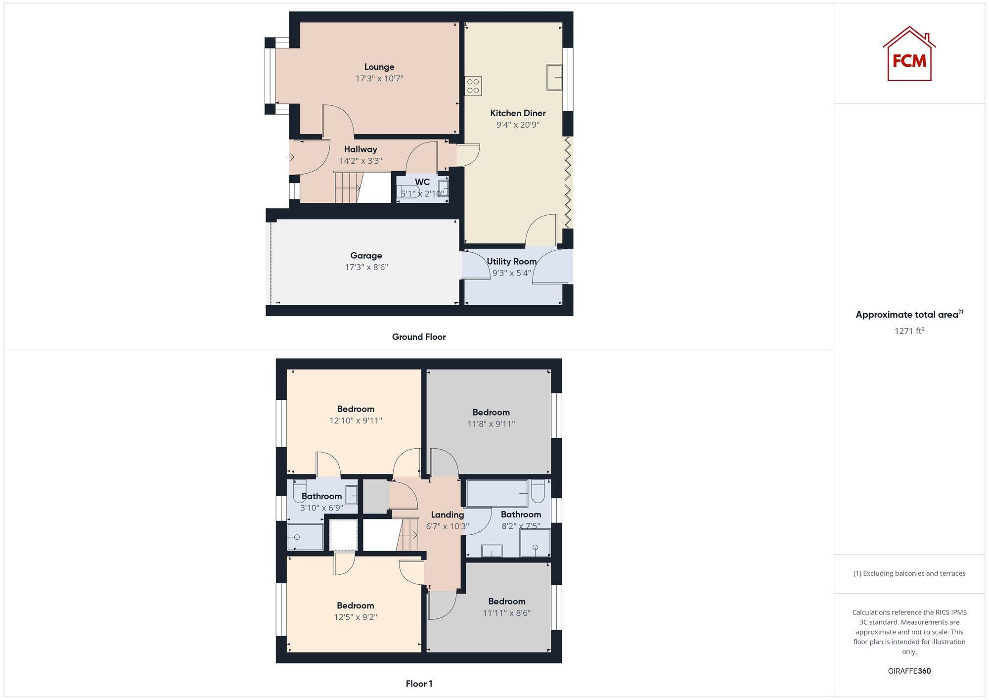 Dove Way, Whitehaven, CA28 floorplan