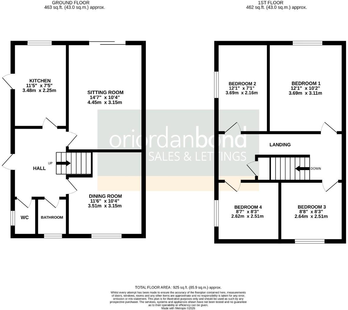 Reynard Way, Kingsthorpe, Northampton NN2 floorplan
