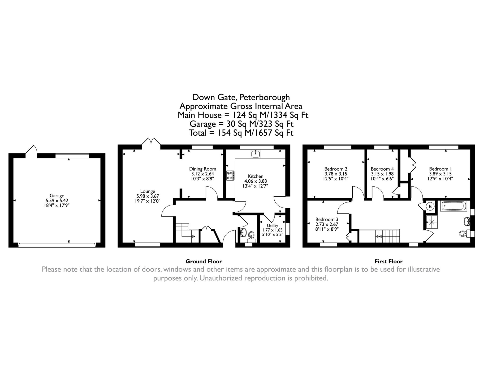 Down Gate, Peterborough floorplan