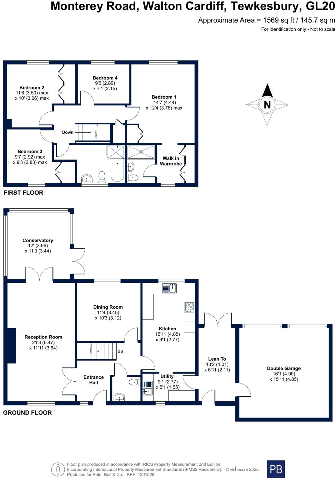 Monterey Road, Walton Cardiff, Tewkesbury floorplan